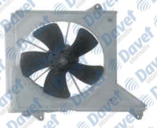 KLR-360310 Fan Motoru Davlumbazli ( Toyota Yaris (P1) 1.3 1.5 99-05, Yaris Verso 1.3 1.5 00-05 -(12v)